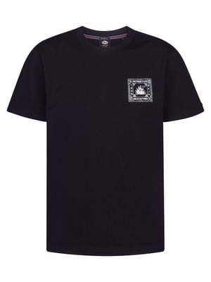 Petrol Industries - Heren T-shirt met rugprint Calor - Zwart