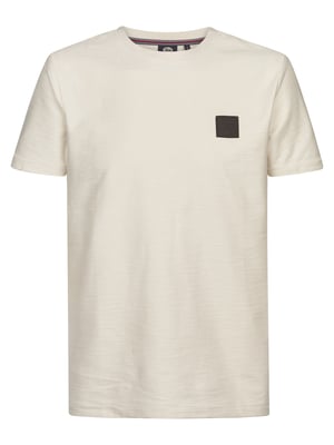 Petrol Industries - Heren Jersey T-shirt Cráter - Wit