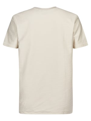 Petrol Industries - Heren Jersey T-shirt Cráter - Wit