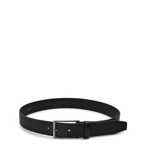 Accessories Boss Leather Belt Metal Buckle Belts in Black