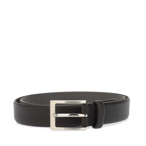 Accessories Boss Leather Pin Buckle Belt with Logo in Black