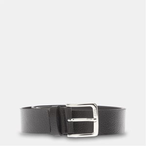 Accessories Boss Leather Pin Buckle Belt in Black