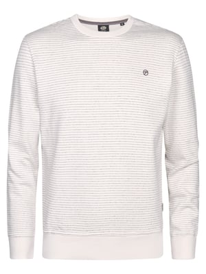 Petrol Industries - Heren Sweater met ronde hals Rapido - Wit