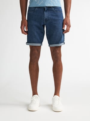 Petrol Industries - Heren Bassano Regular Jeansshort Shockwave - Blauw