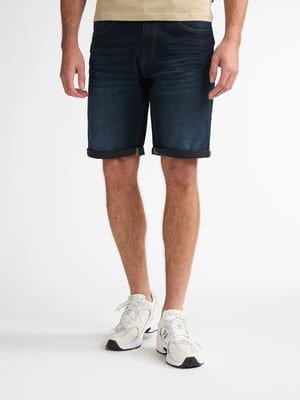 Petrol Industries - Heren Bullseye Regular-fit Jeans Short DesertFox - Blauw