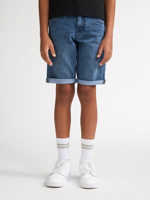 Petrol Industries - Jongens Jackson denim jogger short Gonzaga - Blauw