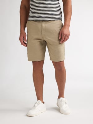 Petrol Industries - Heren Linen blend chino short Dune - Oranje