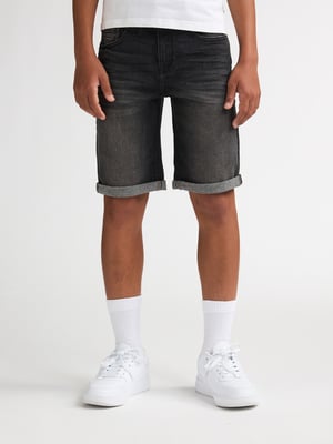 Petrol Industries - Jongens Bullseye Regular Fit Denim Short SanFelipe - Zwart