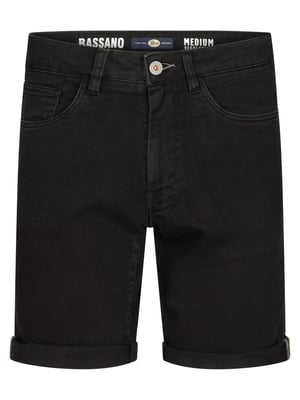 Petrol Industries - Heren Bassano Regular Jeansshort Shockwave - Zwart