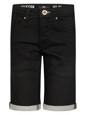 Petrol Industries - Jongens Jackson denim jogger short Gonzaga - Zwart
