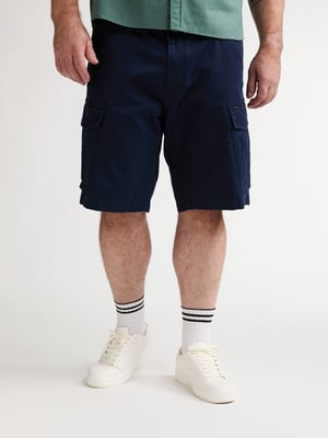Petrol Industries - Heren Plus Size cargo short Blaze - Blauw