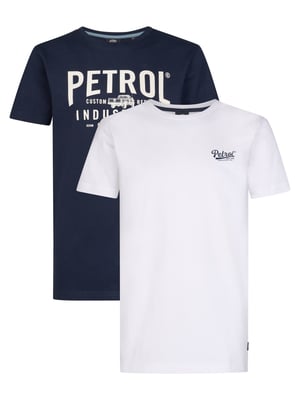 Petrol Industries - Jongens 2-pack T-shirts met grafische print Vizcaíno -