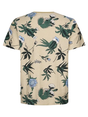 Petrol Industries - Heren Plus Size T-shirt met all-over print ArenaGris - Oranje