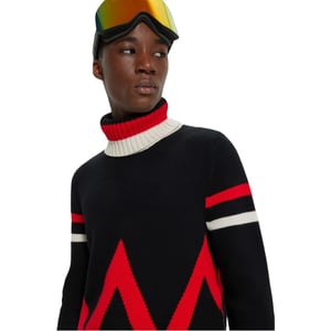 Men's Boss Turtle Neck Long Sleeve Sweater in Black