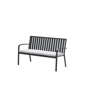 Garden Impressions Bruno parkbank aluminium carbon black valley sand