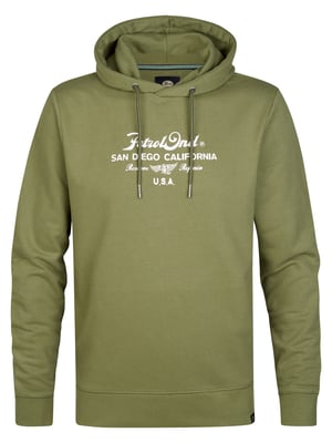 Petrol Industries - Heren Artwork Hoodie Repair - Groen