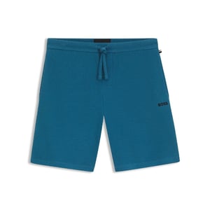 Men's Boss Waffle Shorts 10269584 01 Pyjama Short Mens in Blue
