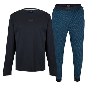 Men's Boss Relax Long Set 10269542 02 Pyjama in Dark Blue