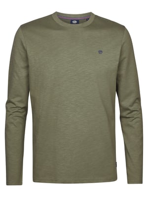 Petrol Industries - Heren Jersey T-shirt met lange mouwen Tormenta - Groen