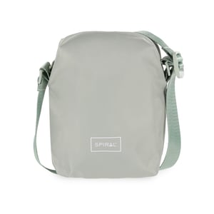 Accessories Spiral Rectangle Cross Body Bag with Black Hardware in Mint