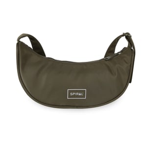 Accessories Spiral Cali Cross Body Bag with Logo Patch in Olive