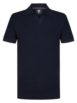 Petrol Industries - Heren Gebreide polo Delfín - Blauw