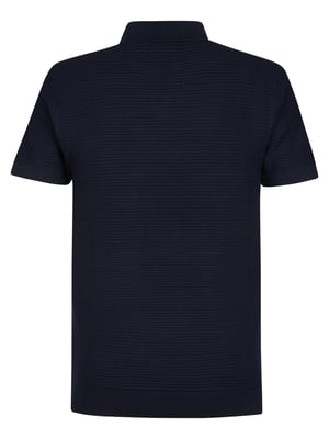 Petrol Industries - Heren Gebreide polo Delfín - Blauw