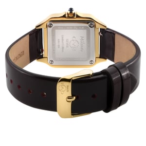 GV2 Milan Women's Silver Dial Burgundy strap watch