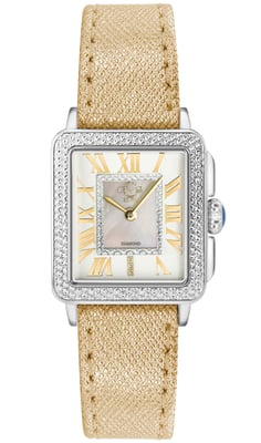 GV2 Padova Women's Silver Dial Yellow Gold Watch
