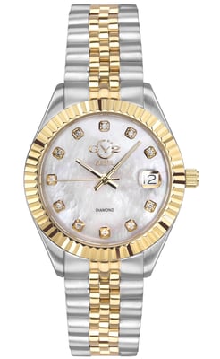 GV2 Naples Women's Silver Dial Two Tone Watch