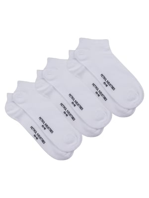 Petrol Industries - Heren 3-pack sneakersokken Punuk - Wit