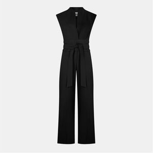 Women's Odd Muse Wrap Jumpsuit in Black