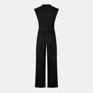 Women's Odd Muse Wrap Jumpsuit in Black