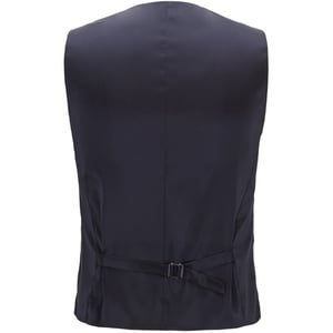 Men's Hugo Novan Solid Patterned Waist Coat in Open Blue