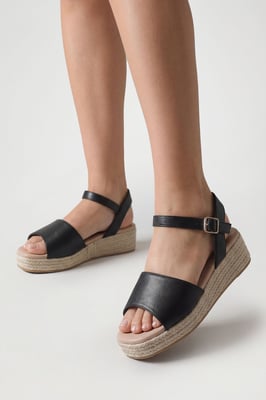 Extra Wide Fit 2 Part Flatform Wedges