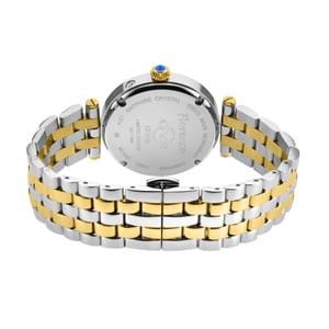 GV2 Florence Women's Mother of Pearl Dial Diamond Cut Ring on Dial Two Tone IP Gold Bracelet Watch
