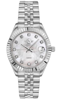 GV2 Naples Women's Silver Dial Steel Watch