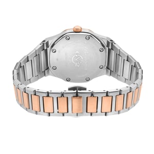GV2 Palmanova Women's Silver Dial two tone rose gold watch