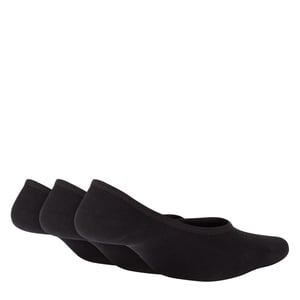 Women's Nike 3 Pack Invisible Socks Ladies in Black/White