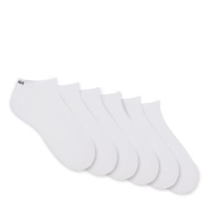 Men's Hugo No Show Liner Socks in White 100