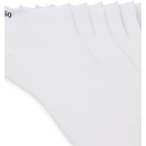 Men's Hugo No Show Liner Socks in White 100