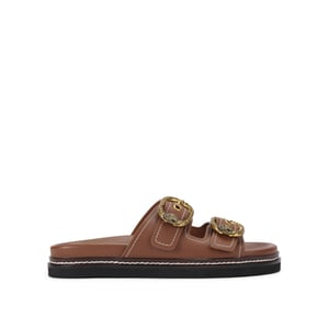 Kurt Geiger London Leather Mayfair 2 Buckle Sandal Sandals