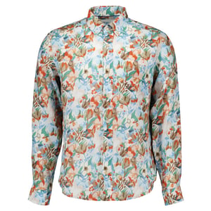 Eton Floral linen print shirt lange mouw overhemden 100015064