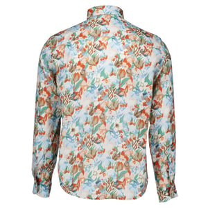 Eton Floral linen print shirt lange mouw overhemden 100015064