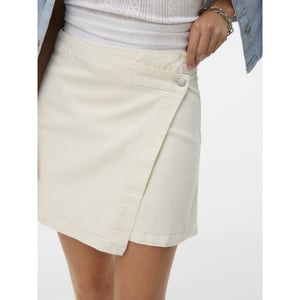 Vero Moda vmwild bella mr short wrap clr skir 10342104 snow white