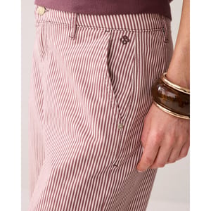 Summum 4s2988-12478 334 chino pant printed stripe twill deepfig