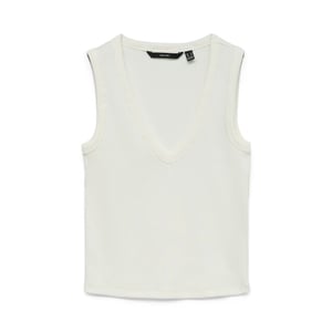 Vero Moda vmchloe short deep v-neck top jrs n 10342916 snow white