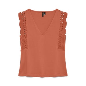 Vero Moda vmgabby sl v-neck top jrs ga 10339862 langoustino