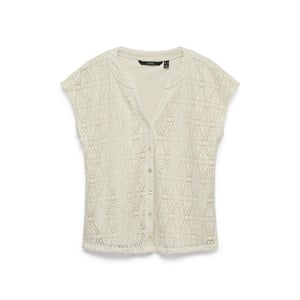 Vero Moda Vmmaya cs placket v-neck top jrs