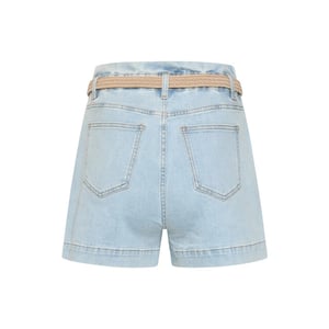 Smashed Lemon Korte broek met riem en hoge taille |